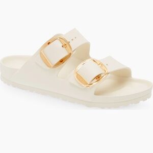 NEW Birkenstock Arizona Big Buckle EVA Slide in Eggshell